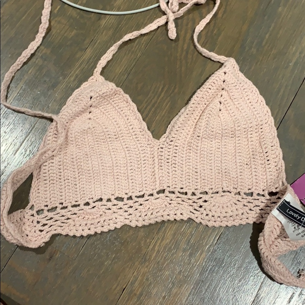 Pink bralette